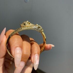 Panthère bracelet gold plated brand new with zirconia AAA quality